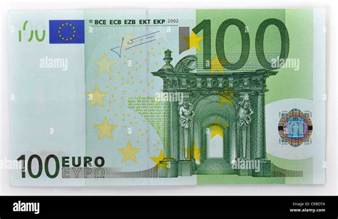 100 Euro Banknote Front Stock Photo Alamy