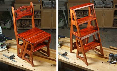 Project Plan Convertible Step Stool Chair Woodworking