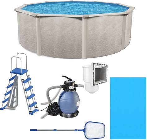 Buy Aquarian Phoenix 15ft X 52in Above Ground Swimming Pool Pump And Ladder Set With Sand
