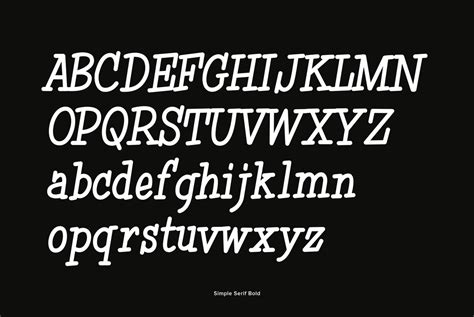 Simple Serif Font Youworkforthem