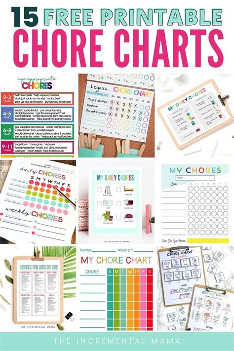 These Free Chores Chart Printables Are Fantastic For Helping Your Child