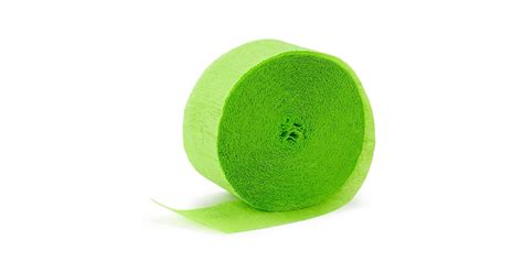 Apple Green Lime Green Crepe Paper