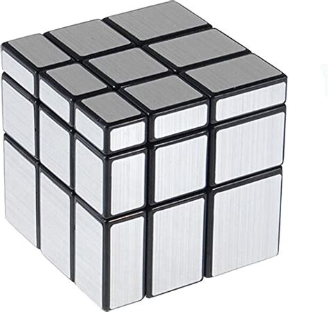 Cooja Mirror Cube Puzzle 3x3 Mirror Blocks Silver Smooth Speed Cube