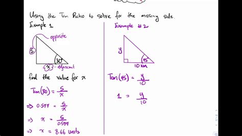 Cxc Math Trigonometry Using The Tan Ratio To Solve Problems Youtube