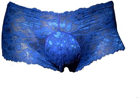 K Men Sissy Pouch Panties Sexy Mens Lace Thong G String Brief Hipster
