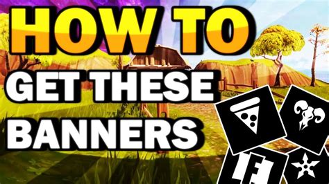 How To Get These Banners In Fortnite V2 Youtube