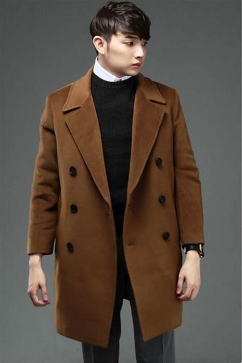 Plus Size Cashmere Overcoat Male 2016 Loose Double Breasted Woolen