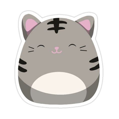 Tally The Tabby Cat Squishmallow Sticker By Olivia Murphy In 2021