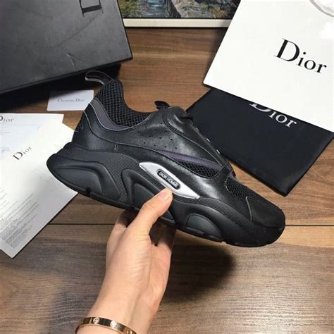 Dior B22 Sneaker In Black Technical Knit Dior Sneakers Dior Shoes