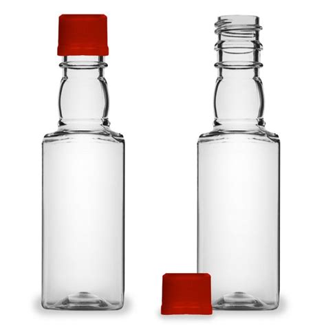 Mini Liquor Bottles Square 50ml Small Empty Plastic Mini Etsy