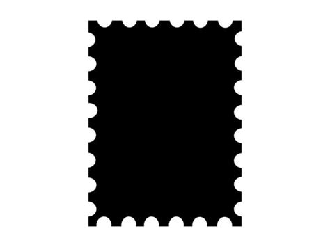 Clip Art Stamp Svg Postage Stamp Svg Postal Stamp Silhouette Cutting