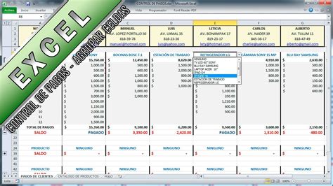 Excel Agrupar Celdas Control De Pagos Asesor Juan Manuel YouTube