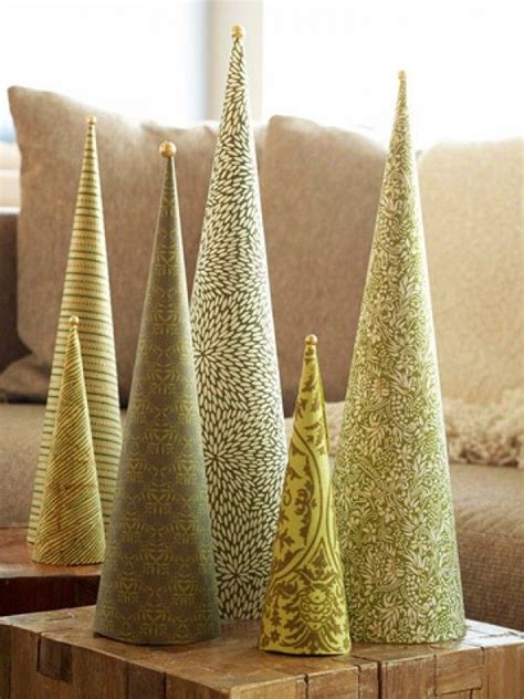 Diy Christmas Cone Trees The Budget Decorator Cardboard Christmas
