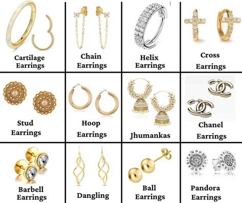 Update More Than Earring Types And Names Latest Tdesign Edu Vn