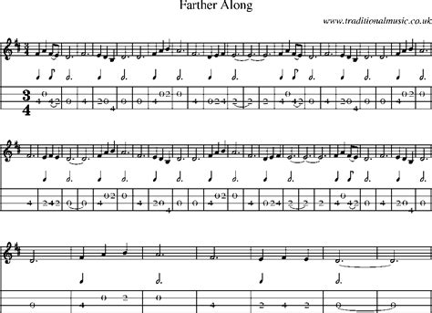 Bluegrass music is a form of american roots music, and a subgenre of country music. Mandolin Tab and Sheet Music for song:Farther Along