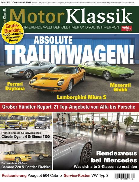Motor Klassik – aktuelle Ausgabe 2021-03 — Download
