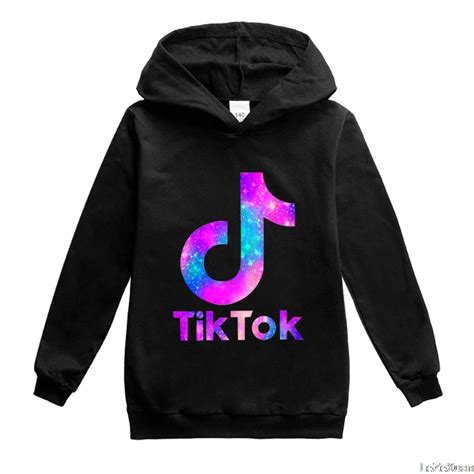 Tik Tok Children Clothes Cartoon Tik Tok Princess Print Hoodies Girl