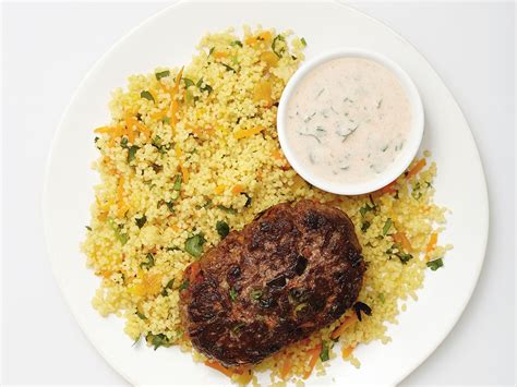 Spiced Beef Patties With Couscous Recipe Food Network Recipes
