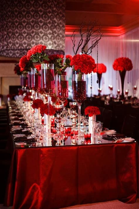 29 Best Images About Red And Black Table Decor On