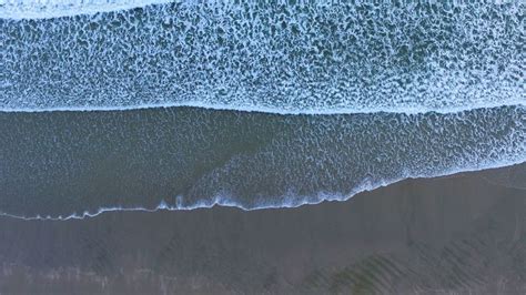 Sea Surf Beach Aerial View 4k Hd Wallpaper