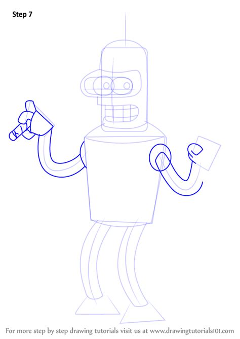 How To Draw Bender Step By Step At Drawing Tutorials