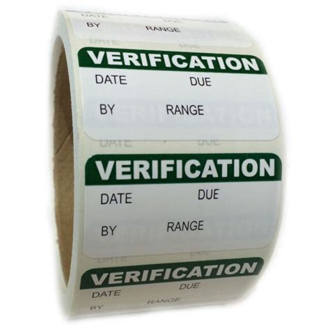 Green Writable Verification Labels Stickers 1 By 2 500 Ct