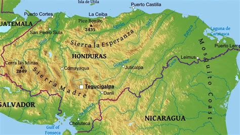 Mapa De Relieve De Honduras ¿por Qué Es Tan Importante El Relieve