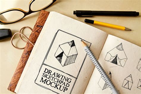 Free Drawing Sketch Pad Mockup Behance