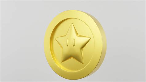 Star Coin From Super Mario Games 3d Model By Clickdamn