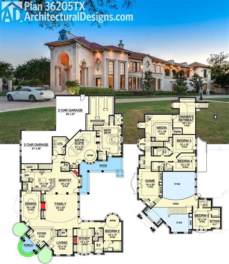Plan 36205tx Two Story Master Retreat In 2019 Luxurious Floor Plans