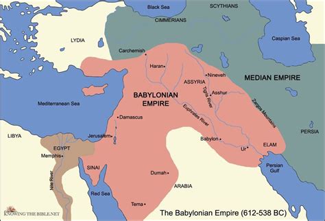 Rise Of The Babylonian Empire Bible Mapping Map Historical Geography