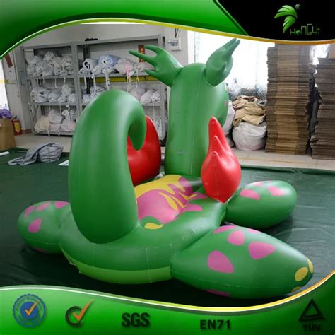 Pool Float Inflatable Animals Hongyi Inflatable Green Sea Dragon