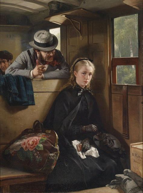 Berthold Woltze The Irritating Gentleman 1874 Canvas Gallery Wrapped