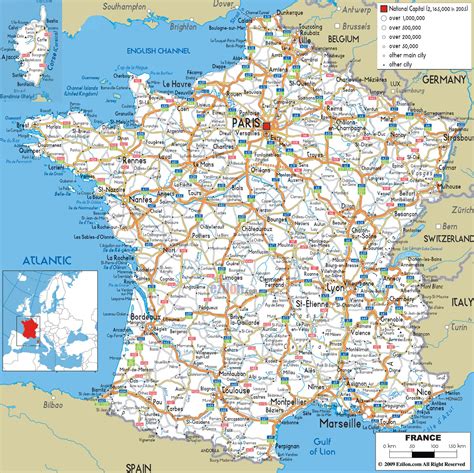 Maps Of France Detailed Map Of France In English Tourist Map Of