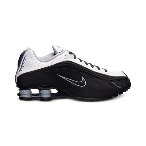 Nike Mens Shox R4 Running Sneakers From Finish Line In Black For Men Lyst