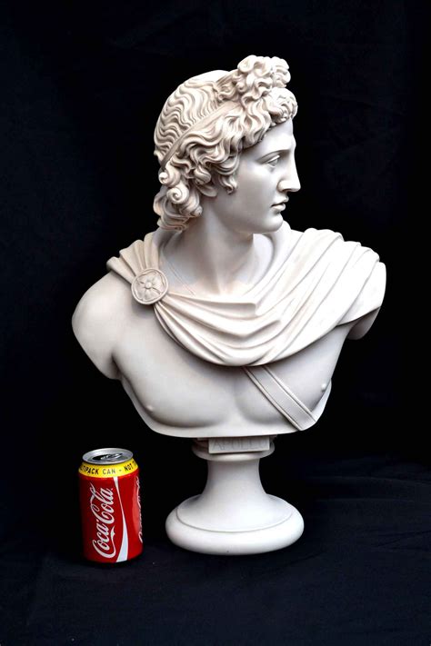 Stunning Marble Bust Of Greek God Apollo Ancient Greek Sculpture