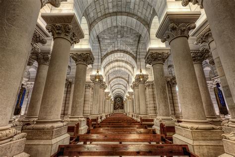 Inside Church In Madrid Spain Hd Wallpaper Background