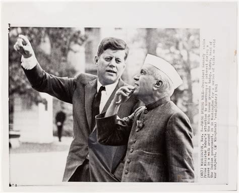 President John F Kennedy And Indian Prime Minister Jawaharlal Nehru