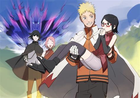 Haruno Sakura Uzumaki Naruto Uchiha Sasuke And Uchiha Sarada Naruto