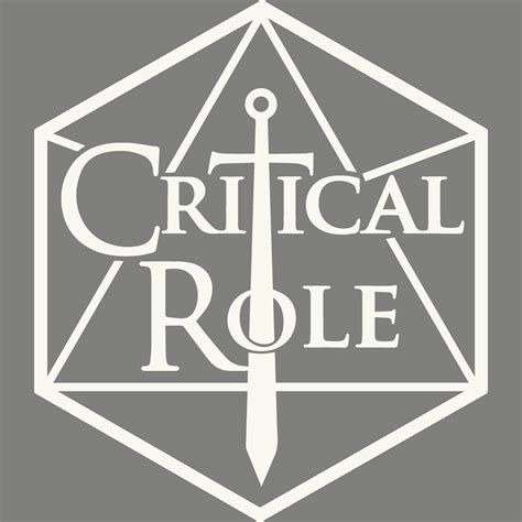 Critical Role Logo Vinyl Sticker Critical Role Geek Stuff Role