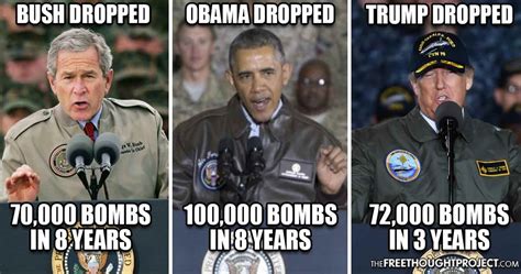 In Just 3 Years Trump Dropped 72000 Bombs Following In His