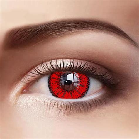 Eye Circle Lens Fire Red Colored Contact Lenses Cheerylook