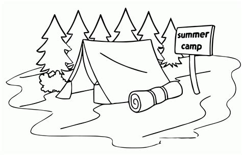 Free printable summer coloring sheet, a seashore beach coloring page features a simple beach umbrella and flip flops as a line drawing for coloring or. Free Coloring Pages Summer Camp - Coloring Home