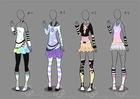 Pastel Outfit Adopts Sold By Nahemii San On Deviantart