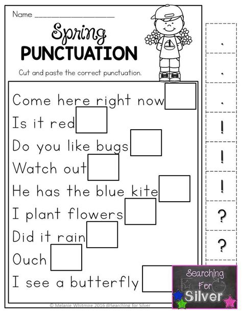 Hands On Fun And Effective Spring Printables Spring Punctuation And