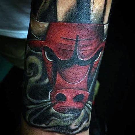 These memories are from when i was a pretty young 50 Chicago Bulls Tattoo Designs For Men - Basketball Ink Ideas