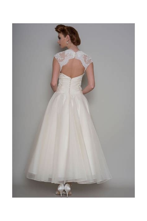 Crissie Lb129 Loulou Bridal Calf Length Silk Organza Wedding Dress