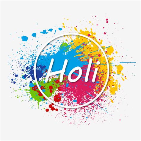 Holi Color Festival Vector Hd Images Flat Holi Festival Colorful