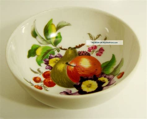 Vintage Kaiser W Germany Porcelain Small Bowl Fruit And Floral Design