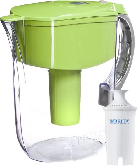 Brita Large Cup Grand Water Pitcher With Filter Bpa Free Green